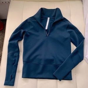 Lulu lemon 3/4 zip running top